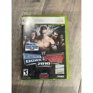 WWE SmackDown vs Raw 2010 Xbox 360 Walmart Exclusive THQ Wrestling Game CIB